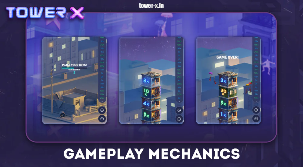 Tower X App Gameplay Mechanics