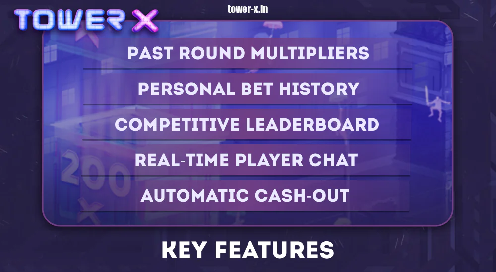 Key features of Tower X game